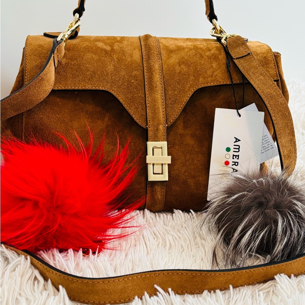 Brown Suede Women's Bag